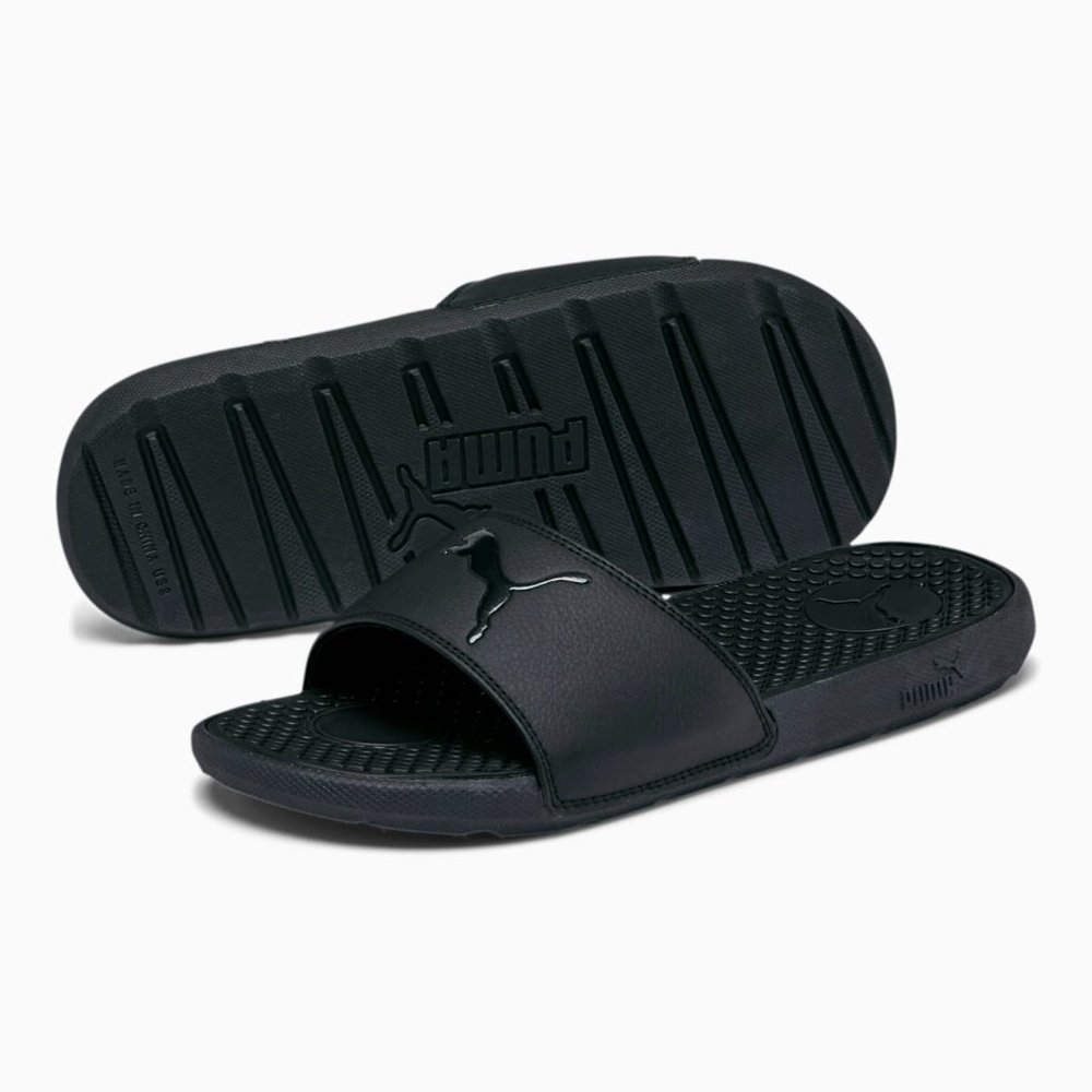 PUMA Cool Cat Sport Slides Women's Size 9 US Black - Picture 1 of 6